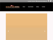 Tablet Screenshot of moranroofing.net